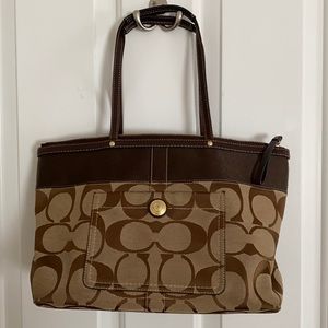 Brown C coach Purse